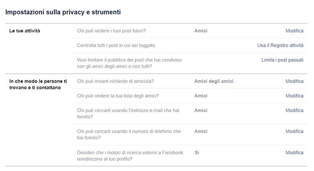 privacy facebook