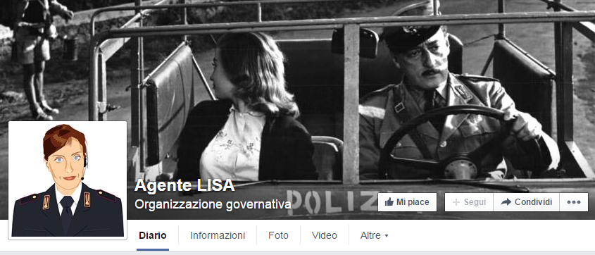 L'agente Lisa su Facebook