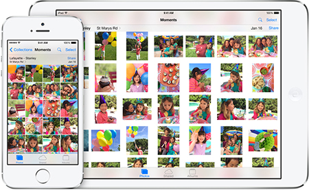 Il nuovo centro fotografico di iOS 8