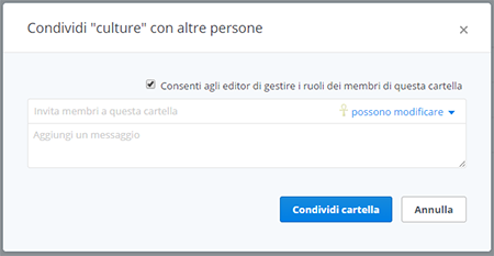 Come condividere i file di Dropbox