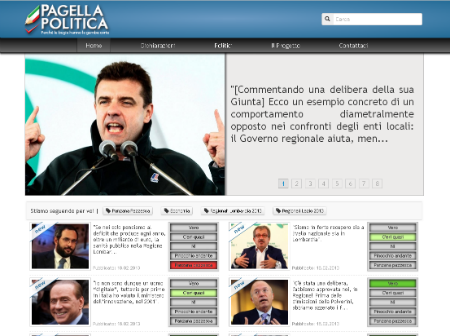 lo screenshot di Pagella Politica