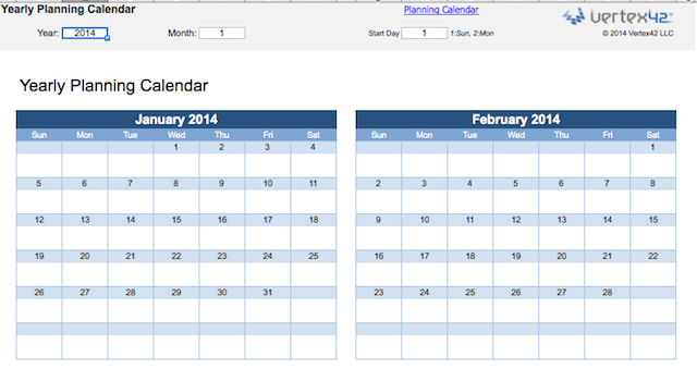 Calendario annuale