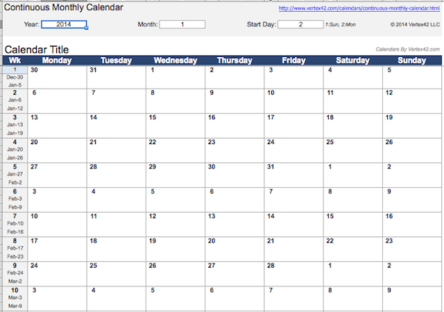 Calendario perpetuo