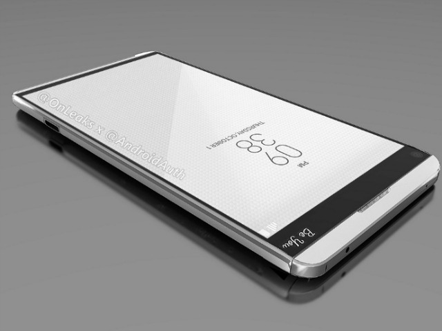 Rendering al computer dello LG V20