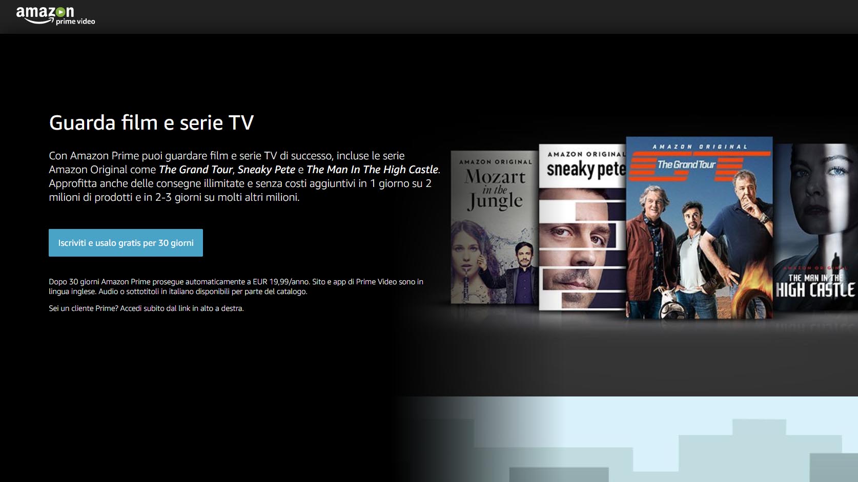 amazon prime video come iscriversi