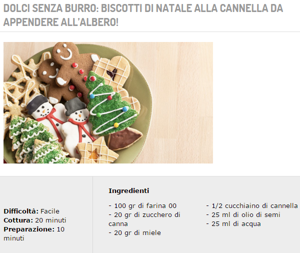 I biscotti per l'albero di Natale