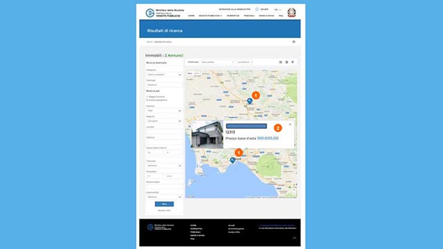 portale delle vendite pubbliche mappe