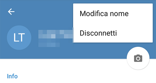 Come cambiare nome Telegram