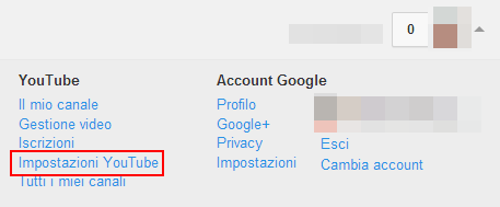 Impostazioni privacy di YouTube