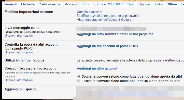 Migrazione tra due account Gmail