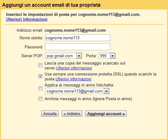 Migrazione tra due account Gmail