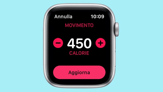 apple watch attività schermo