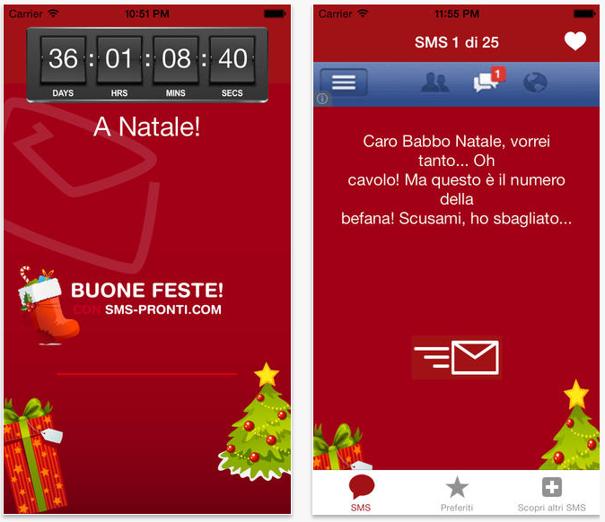 Frasi e auguri di Natale su App Store