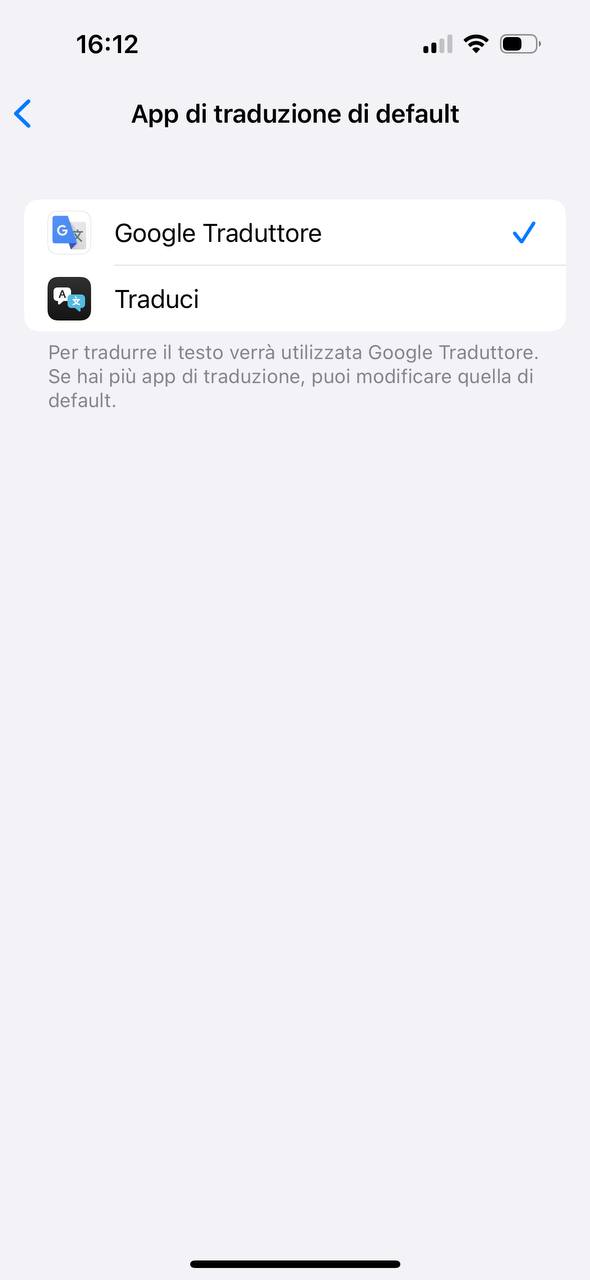 impostare google traduttore