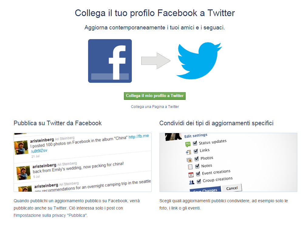 Da Facebook a Twitter