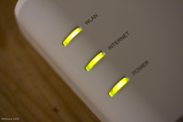 I led di sistema di un router Wi-Fi