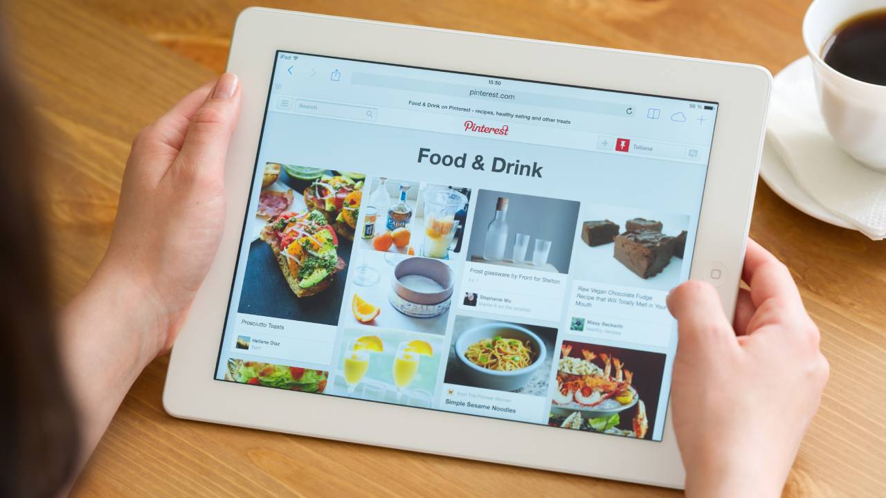 Pinterest su tablet