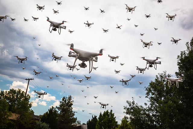 Sciame di droni