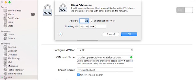 avviare la VPN