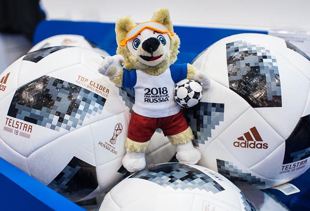 La mascotte dei mondiali di calcio Russia 2018