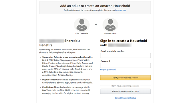 amazon household