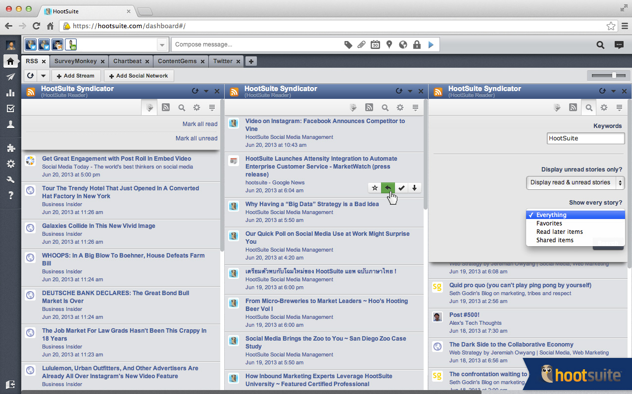 Hootsuite Syndicator