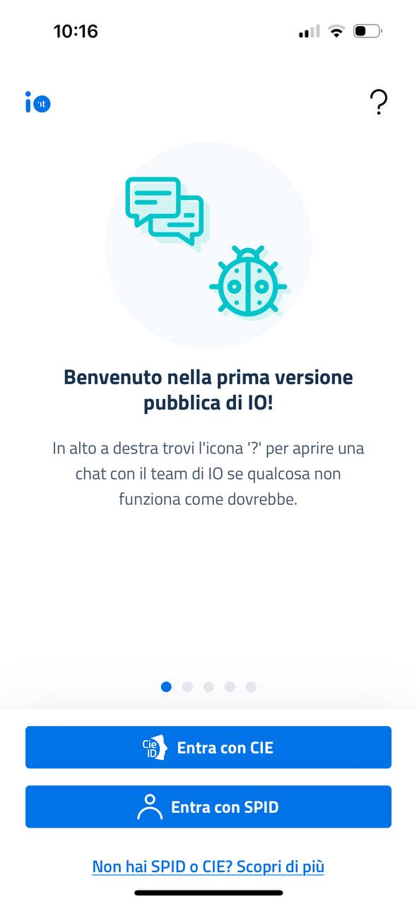 accesso app io