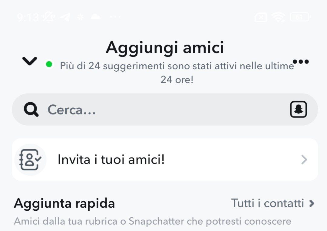 ricerca amici snapchat