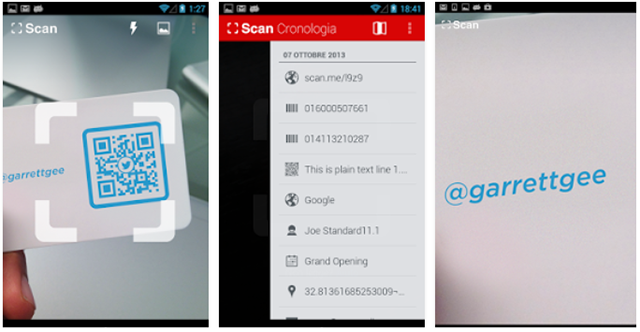 QR code reader per Android