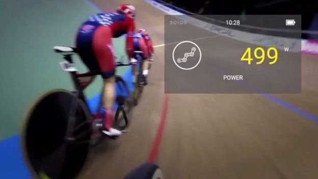 Grazie ai visori a realtà aumentata, i ciclisti statunitensi visualizzeranno dati in diretta