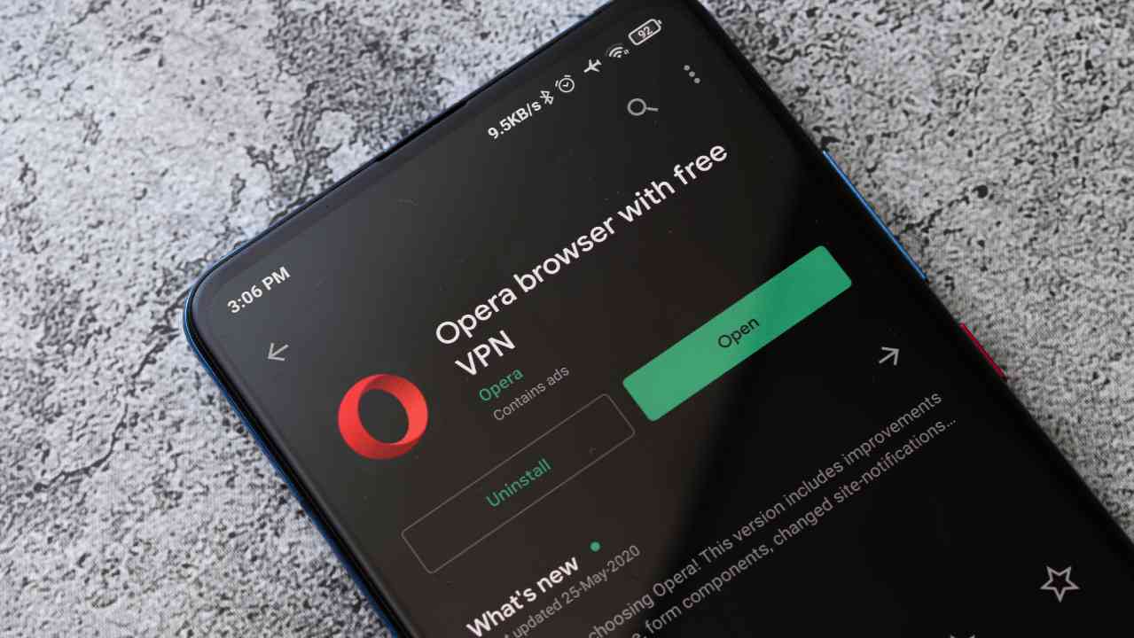 Opera browser su smartphone 