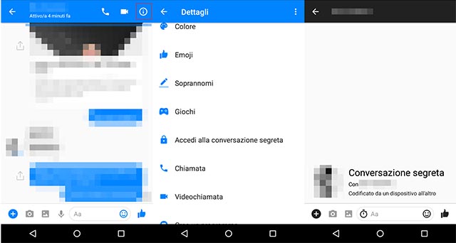 Come inviare messaggi criptati Facebook con Android