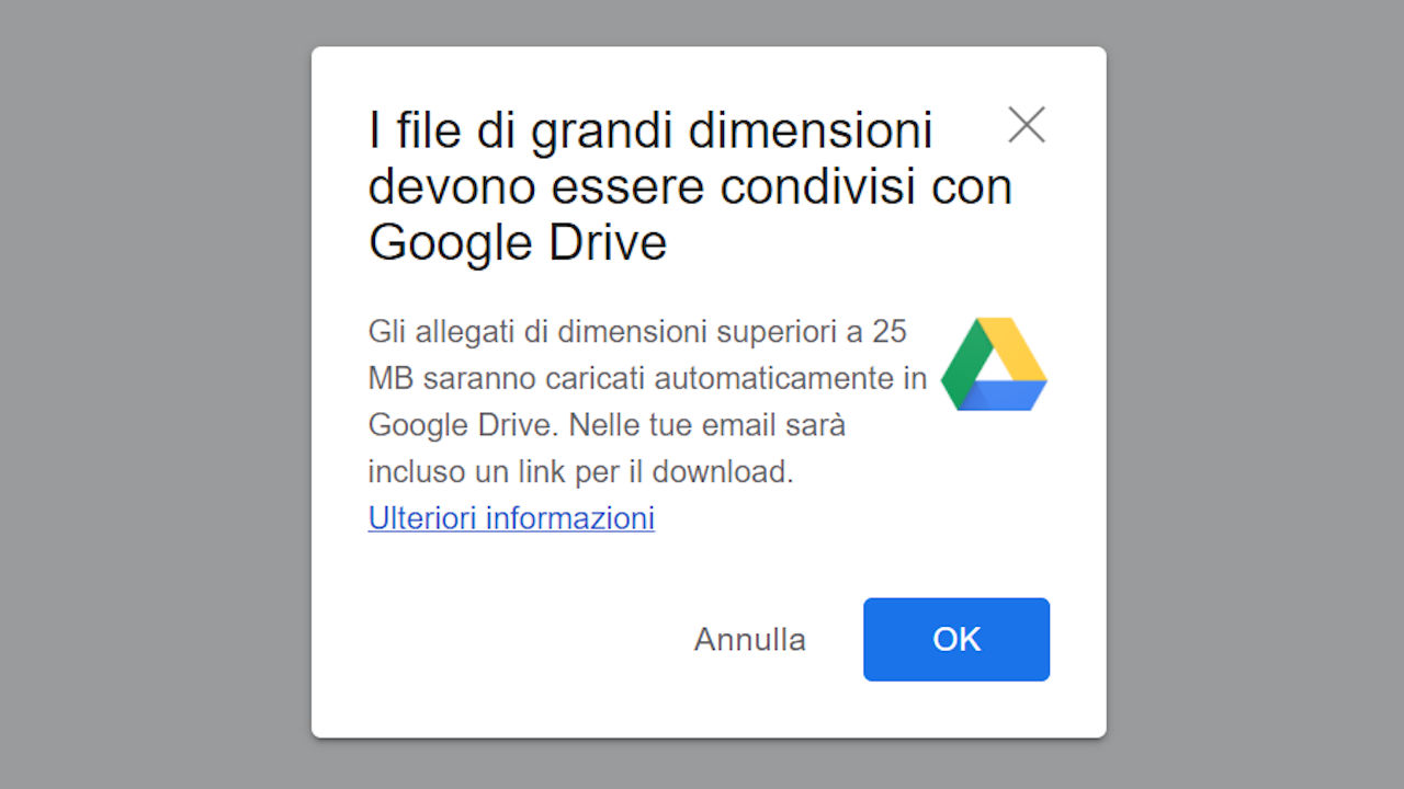 gmail allegati drive