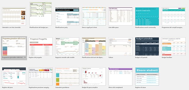 template excel 2016