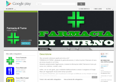 Farmacia di Turno la sezione di Google Play dedicata a Farmacia di Turno