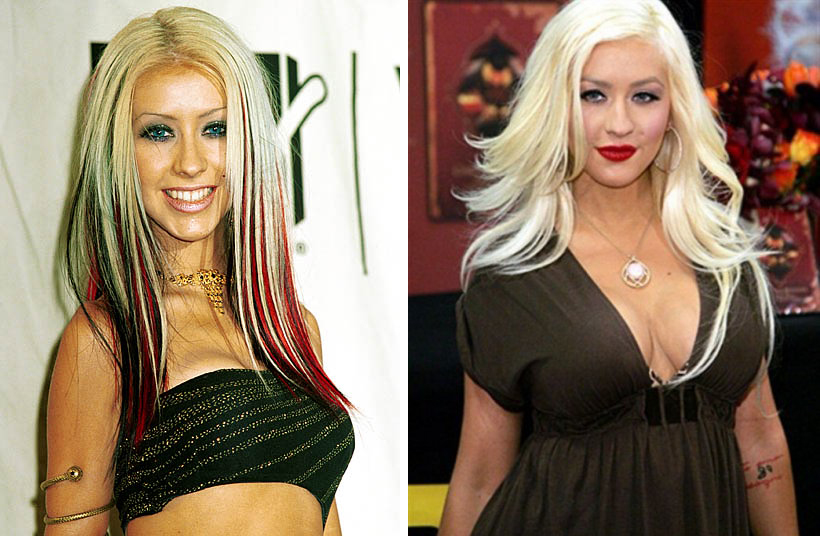 Le nuove forme di Christina Aguilera dopo l'intervento chirurgico