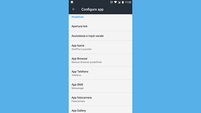 applicazioni predefinite android