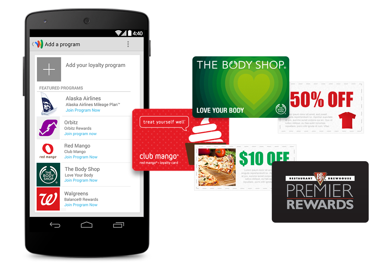 I vari servizi integrabili in Google Wallet