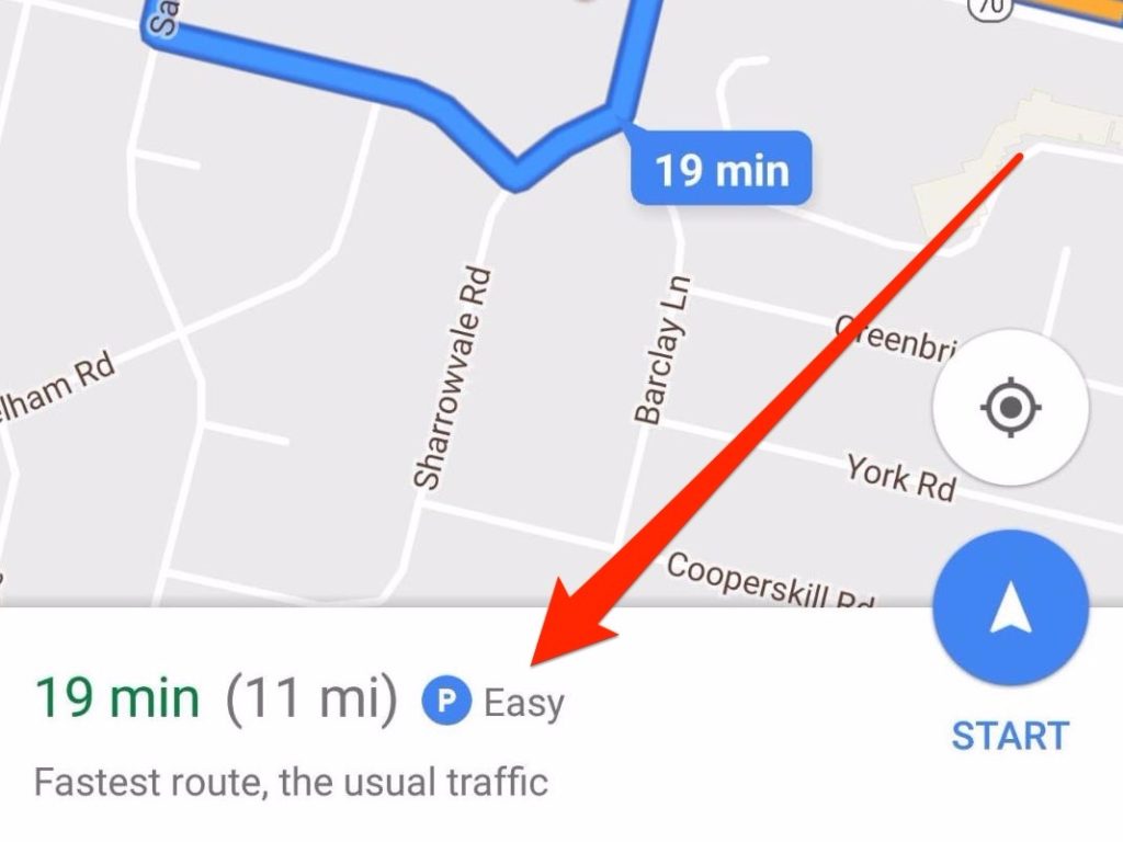 Difficoltà parcheggio Google Maps
