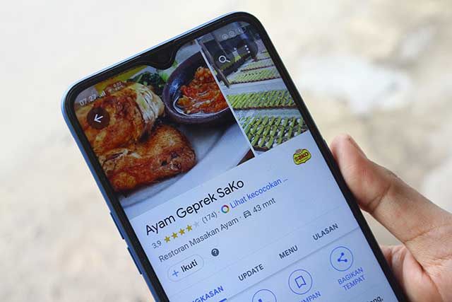 Scheda ristorante su Google Maps