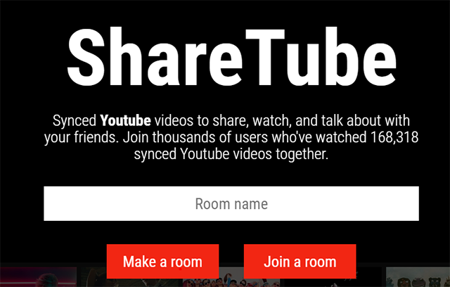 Homepage di ShareTube