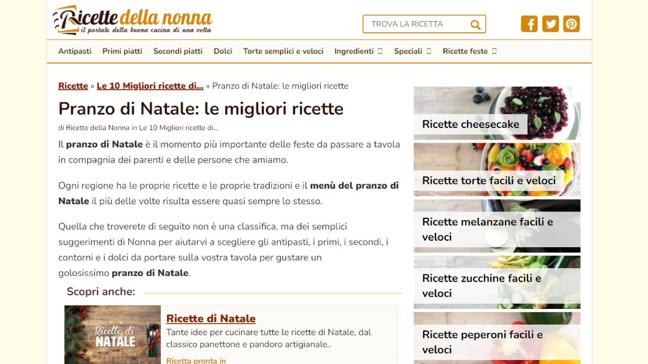 sito ricette della nonna