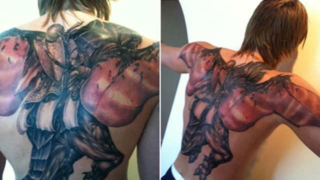 Il tatuaggio di Andrej Kirilenko, a tema WoW, che copre l'intera schiena del cestista russo