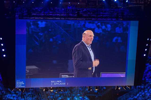 Ballmer nel corso di una presentazione