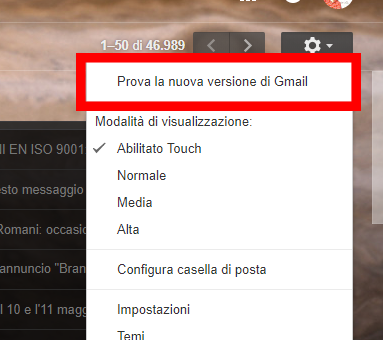 Come attivare da subito la nuova versione Gmail