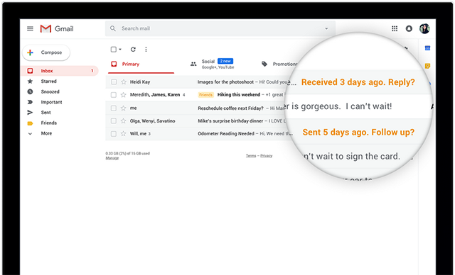 Avvisi smart Gmail