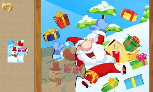 christmas puzzle: santa e pals