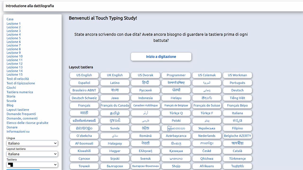 touch typing