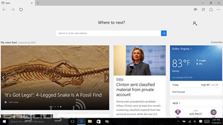 La nuova interfaccia grafica di Microsoft Edge