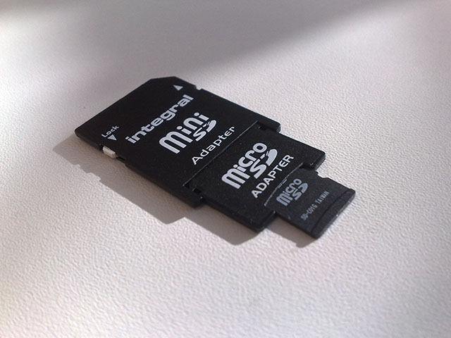 Scheda SD, scheda miniSD e scheda microSD